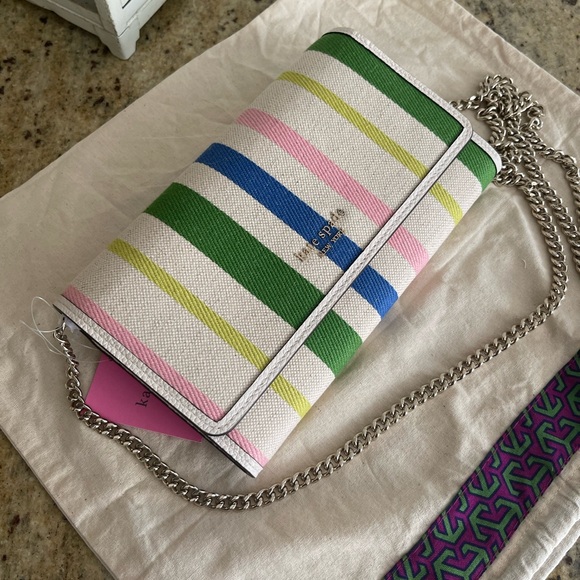 kate spade Handbags - New Kate spade bradly leather chain crossboy wallet